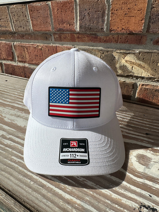R112+ with Red White and Blue American Flag PVC Patch